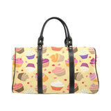cake cupcake heart cherry pattern Travel Bag