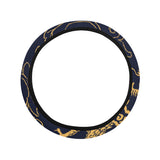 Gold dragon pattern Car Steering Wheel Cover