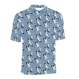 Seagull Pattern Print Design 04 Men's All Over Print Polo Shirt