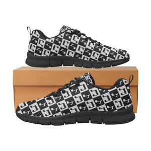 Music Notes Pattern Print Design 01 Women's Sneaker Shoes