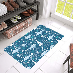 Cute shark pattern Doormat