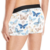 blue butterfly pattern Men's All Over Print Boxer Briefs Men's Underwear