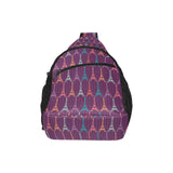 Eiffel Tower Pattern Print Design 05 All Over Print Chest Bag