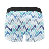 zigzag  chevron blue pattern Men's All Over Print Boxer Briefs Men's Underwear