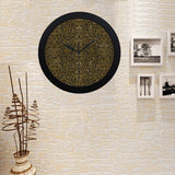 Snake skin pattern Elegant Black Wall Clock