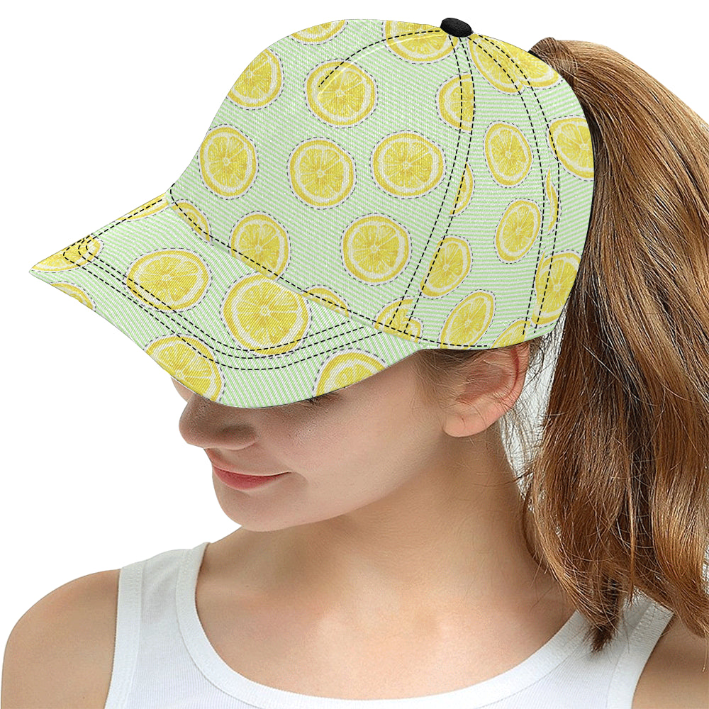 slice of lemon pattern All Over Print Snapback Cap