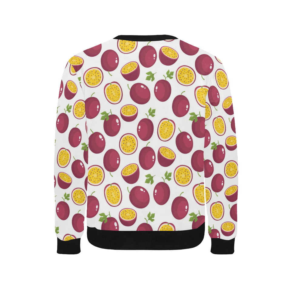 Passion fruit design pattern Men's Crew Neck Sweatshirt