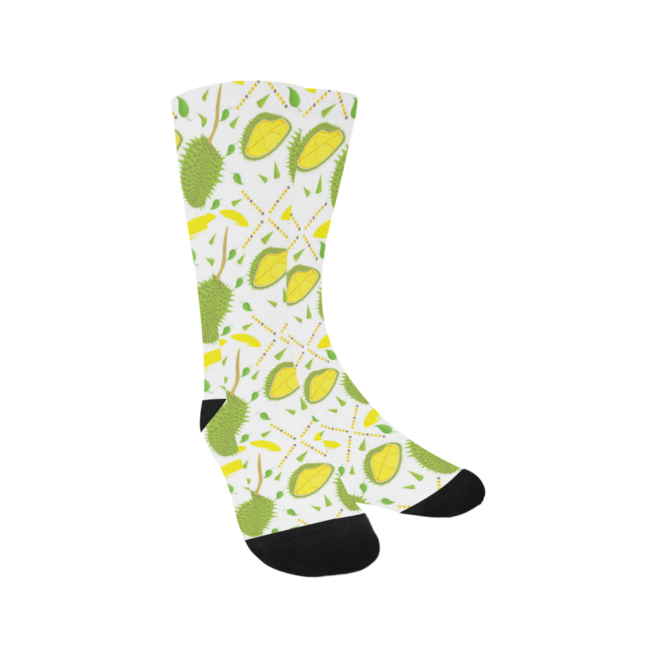 Durian pattern background Crew Socks