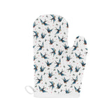 Swallow Pattern Print Design 04 Heat Resistant Oven Mitts