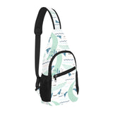 Crocodile diver pattern All Over Print Chest Bag