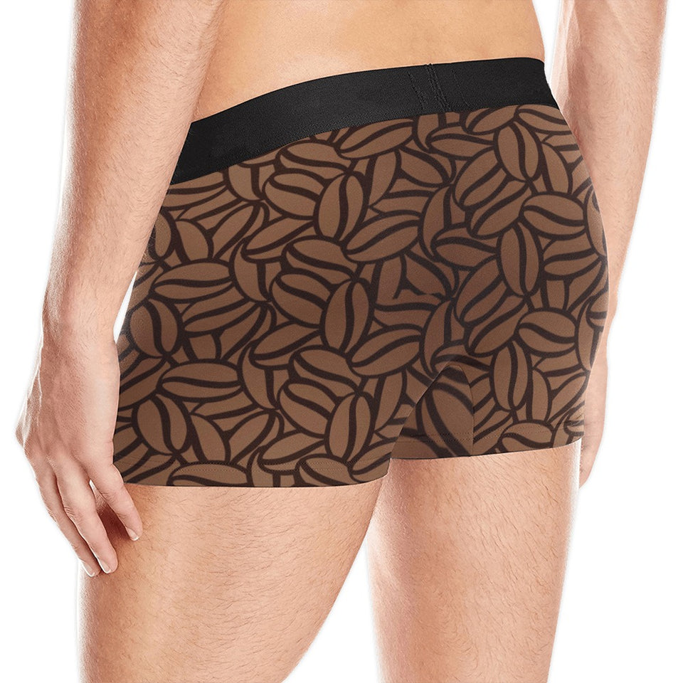 coffee bean pattern Men's All Over Print Boxer Briefs Men's Underwear