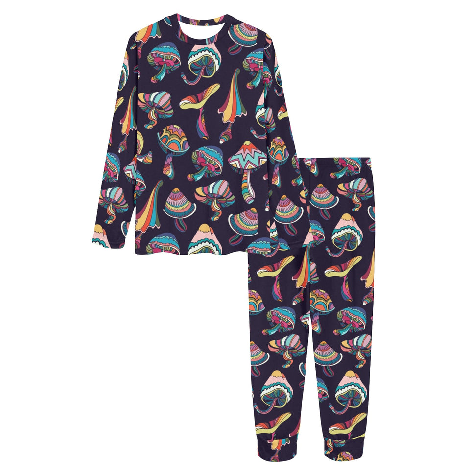 Colorful mushroom pattern Women's All Over Print Pajama Set