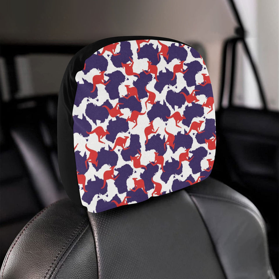 Kangaroo Australian pattern Car Headrest Cover