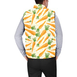 Carrot Pattern Print Design 01 Men's Padded Vest