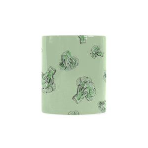 broccoli sketch pattern Classical White Mug (Fulfilled In US)
