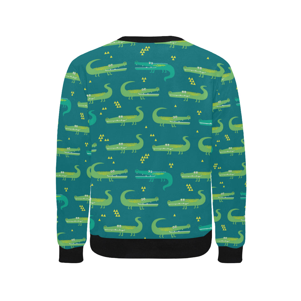 Crocodile pattern Men's Crew Neck Sweatshirt