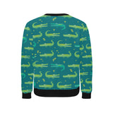 Crocodile pattern Men's Crew Neck Sweatshirt