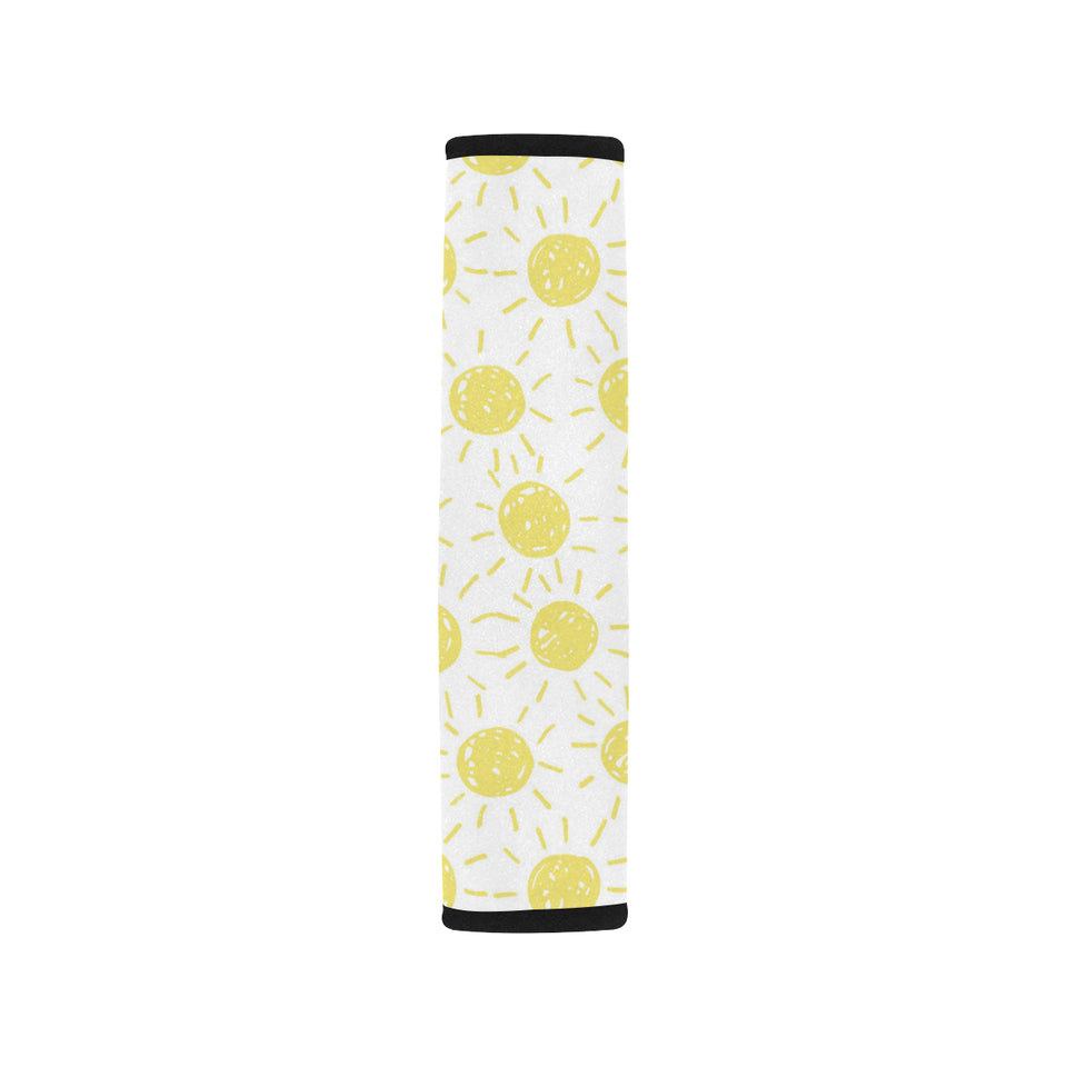 hand drawn sun pattern Car Seat Belt Cover