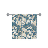 Sea turtle Polynesian Tribal design pattern Bath Towel