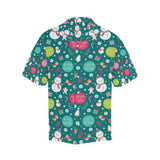 Snowman bird decorative elements christmas pattern Men's All Over Print Hawaiian Shirt