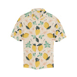 lemon flower leave pattern Men's All Over Print Hawaiian Shirt