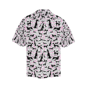 Greyhound Pattern Print Design 02 Men's All Over Print Hawaiian Shirt (Model T58)