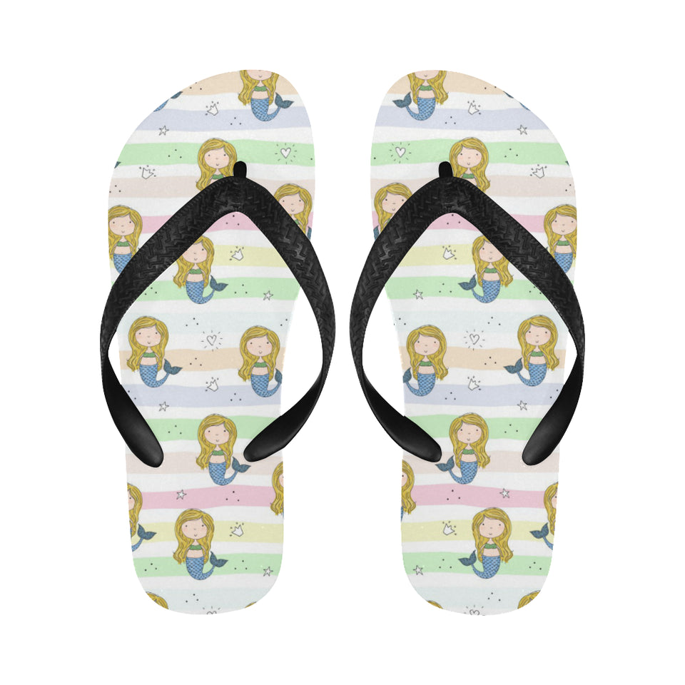 Cute hand drawn mermaid Unisex Flip Flops