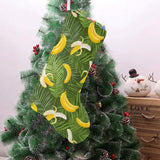 Banana Palm Leaves pattern Christmas Stocking