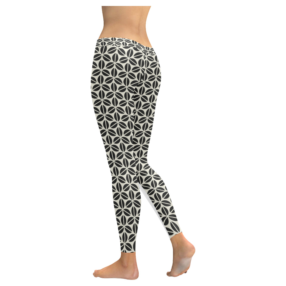 Coffee bean abstract modern pattern Women's Legging Fulfilled In US