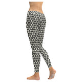 Coffee bean abstract modern pattern Women's Legging Fulfilled In US