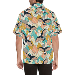 Eagle Pattern Print Design 02 Men's All Over Print Hawaiian Shirt (Model T58)