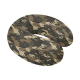 Horse Camouflage Pattern U-Shaped Travel Neck Pillow