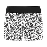 Crow dark floral pattern Men's All Over Print Boxer Briefs Men's Underwear