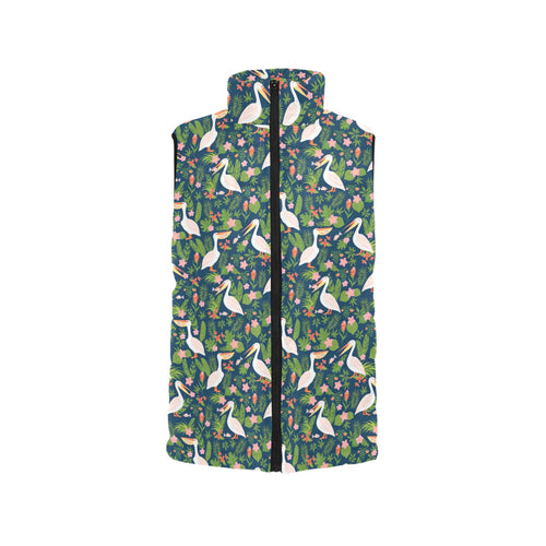 Pelican Pattern Print Design 05 Men's Padded Vest