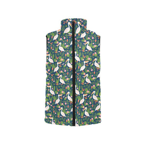 Pelican Pattern Print Design 05 Men's Padded Vest