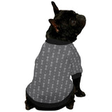 Engine Piston Black Background Pattern Design 02 All Over Print Pet Dog Round Neck Fuzzy Shirt