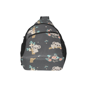 Cute koala pattern All Over Print Chest Bag