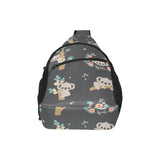 Cute koala pattern All Over Print Chest Bag
