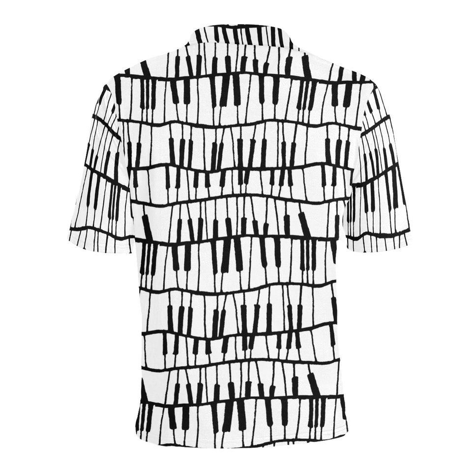Piano Pattern Print Design 03 Men's All Over Print Polo Shirt