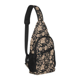 Rose Pattern Print Design 04 All Over Print Chest Bag