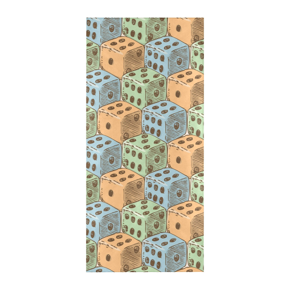 Dice Pattern Print Design 05 Beach Towel