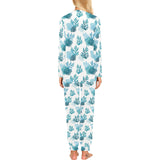 Coral Reef Pattern Print Design 04 Women's All Over Print Pajama Set