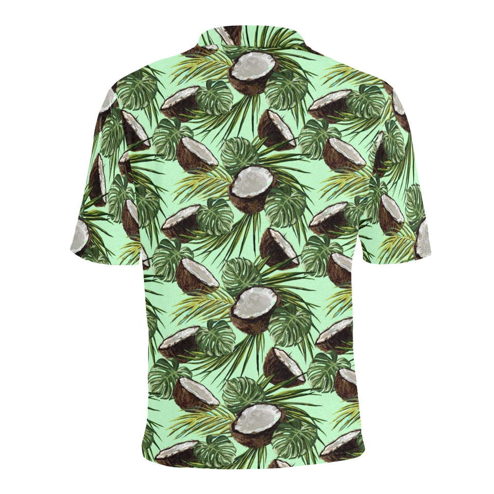 Coconut Pattern Print Design 02 Men's All Over Print Polo Shirt