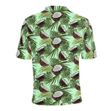 Coconut Pattern Print Design 02 Men's All Over Print Polo Shirt