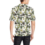 Canabis Marijuana Weed Pattern Print Design 05 Men's All Over Print Polo Shirt