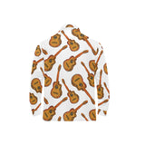 Paint Guitar Pattern Men's Long Sleeve Polo Shirt