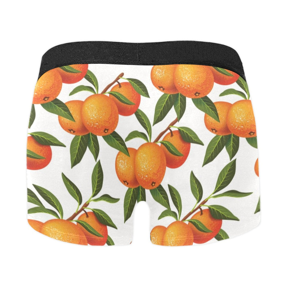 Oranges pattern background Men's All Over Print Boxer Briefs Men's Underwear