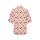Colorful Maple Leaf pattern Women's All Over Print Hawaiian Shirt