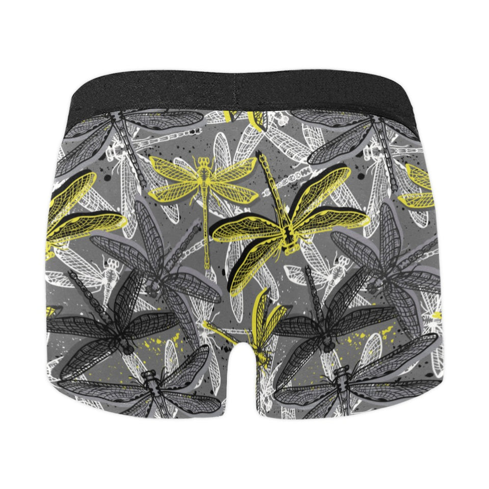 Hand drawn dragonfly pattern Men's All Over Print Boxer Briefs Men's Underwear