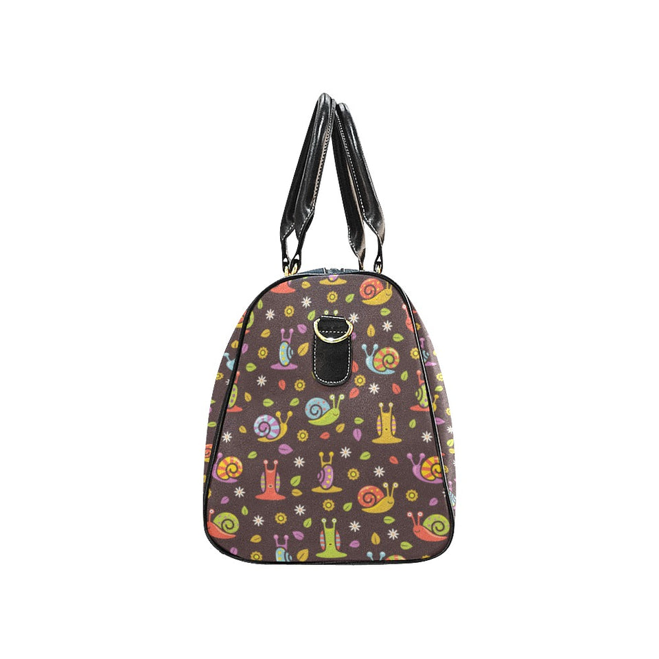 Snail Pattern Print Design 02 Travel Bag